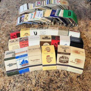 100 Vintage Matchbook Covers, 1970s-80s, Vancouver BC & Canada Matchbooks.